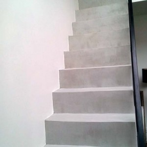 escalier béton cire Flore Molinaro