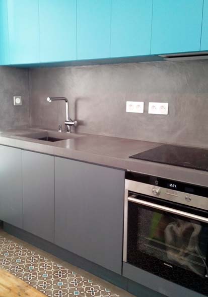 Plan Et Credence En Beton Cire Flore Molinaro
