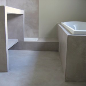 SALLE DE BAIN BETON CIRE